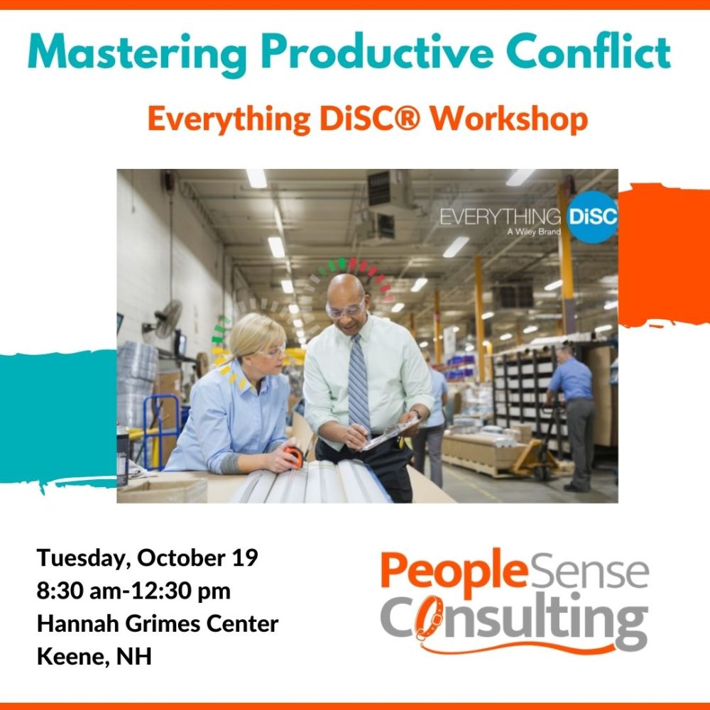 Mastering Productive Conflict PeopleSense Consulting