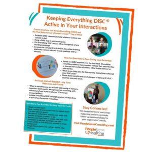 Everything DiSC Idea Sheet PeopleSense Consulting