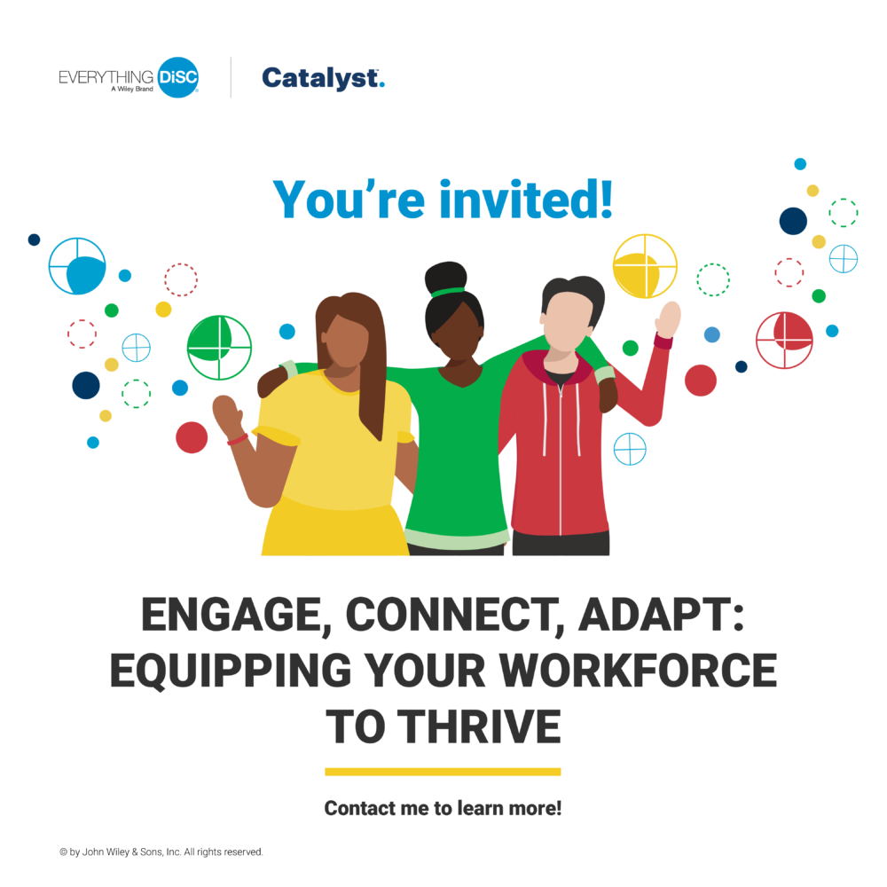 Everything DiSC on Catalyst Showcase Social Graphic You are invited